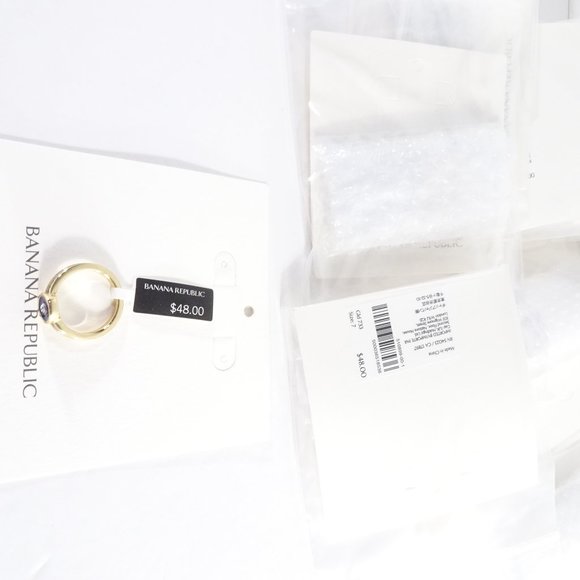 Banana Republic Women's Metallic Roots Enamel RING NWT 58 Sz 5 6 and 7 - Picture 2 of 7